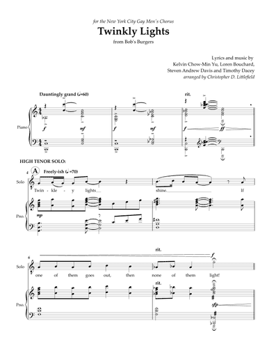 Twinkly Lights (arr. Christopher D. Littlefield)