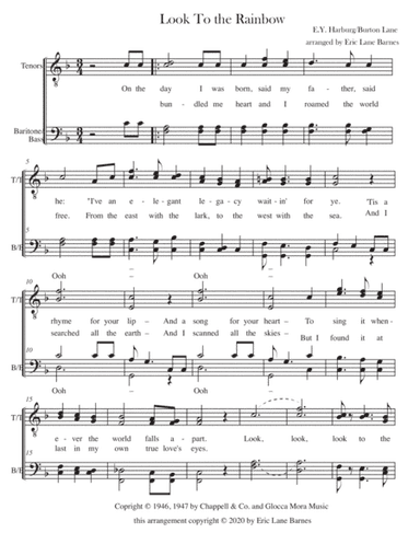 Look To The Rainbow (arr. Eric Lane Barnes)