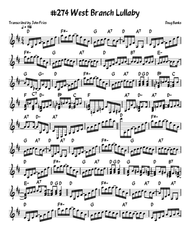 West Branch Lullaby (arr. John Fries)