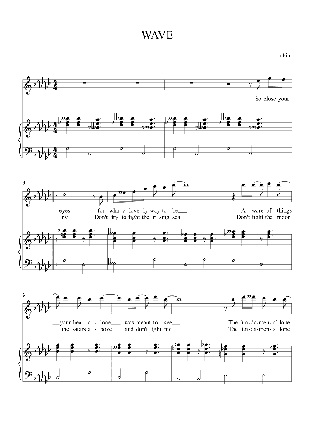 Wave (arr. Alex Nunes Rodriguez)
