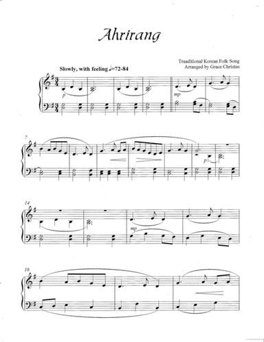 Ahrirang (arr. Grace Christus)