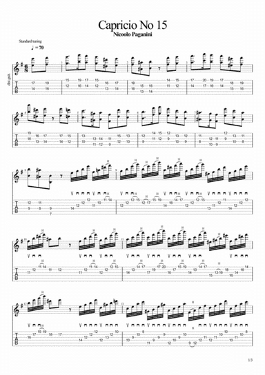 Capricio No 15 (arr. John Hurford)