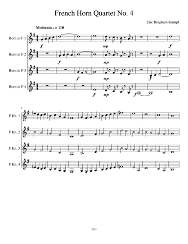 French Horn Quartet No. 4