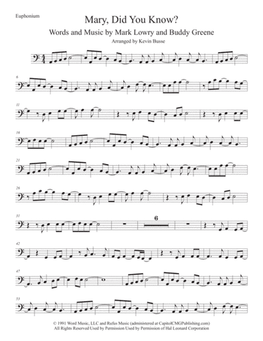 Mary, Did You Know? (arr. Kevin Busse)