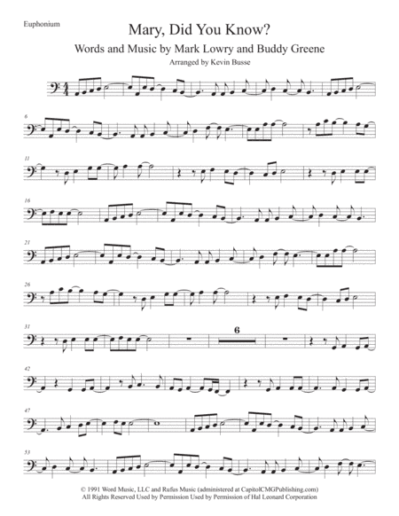 Mary, Did You Know? (arr. Kevin Busse)