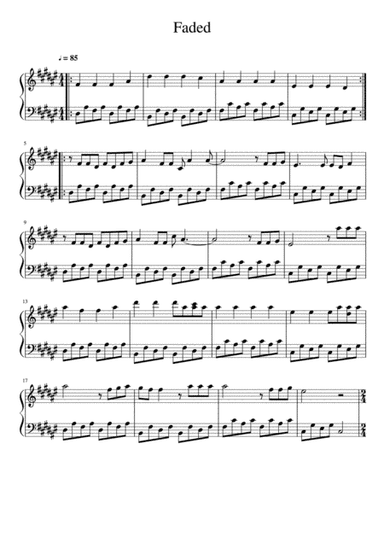 Faded (arr. Francesca Chiofalo)