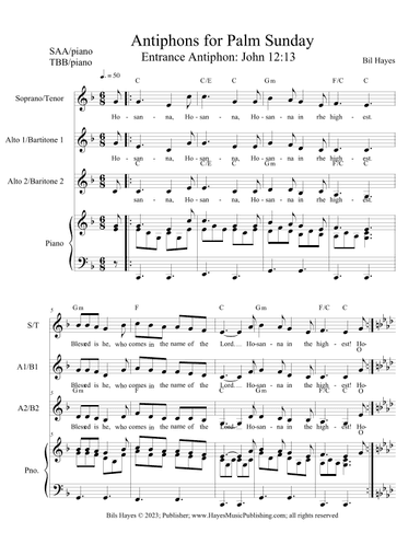 Antiphons for Palm Sunday