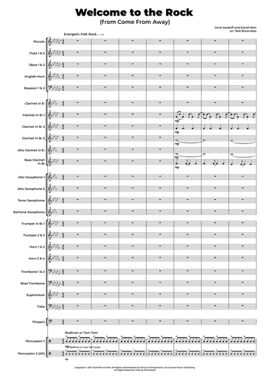 Welcome To The Rock (arr. Neil Brownless)