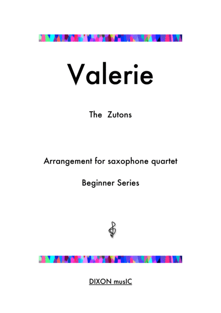 Valerie (arr. Iain Dixon)
