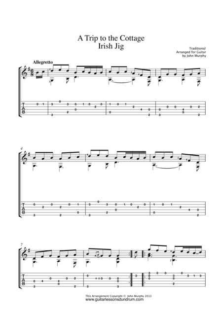 A Trip To The Cottage (arr. John Murphy)