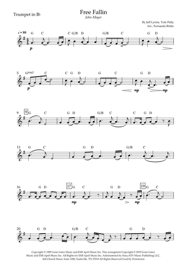Free Fallin' (arr. Fernando Britto)