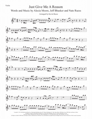 Just Give Me A Reason (arr. Kevin Busse)
