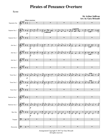 Pirates of Penzance Overture (arr. Gary Bricault)