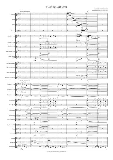 All Is Full Of Love (arr. John Ivor Holland)