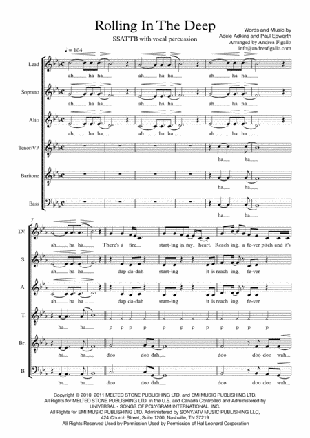 Rolling In The Deep (arr. Andrea Figallo)