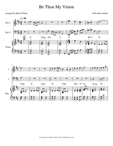 Be Thou My Vision (arr. Beka Wilson)