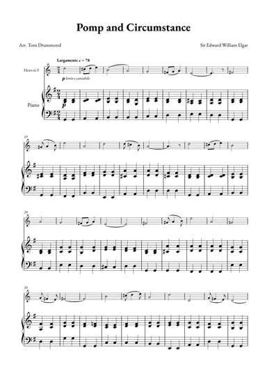 Pomp and Circumstance (arr. Tom Drummond)