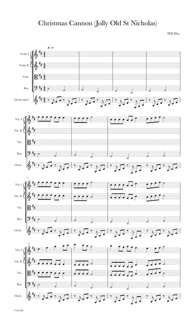 Christmas Canon (Jolly Old St Nicholas)