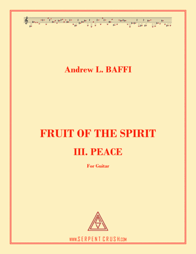 FRUIT OF THE SPIRIT: III. PEACE