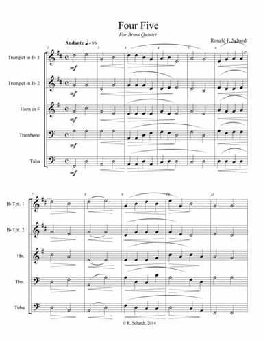 Four Five - for Brass Quintet