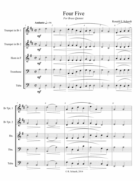 Four Five - for Brass Quintet
