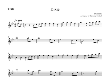Dixie (arr. Zachary Corbett)