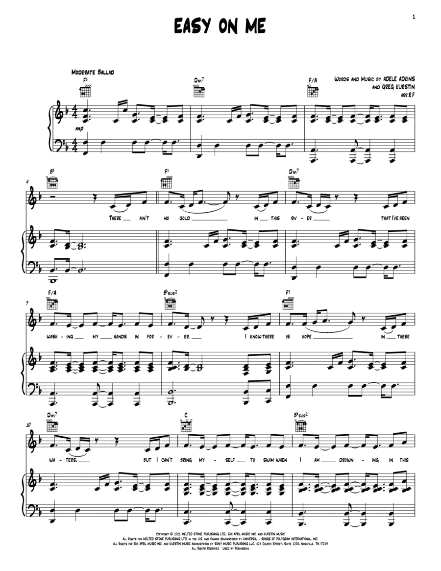 Easy On Me (arr. R.F)