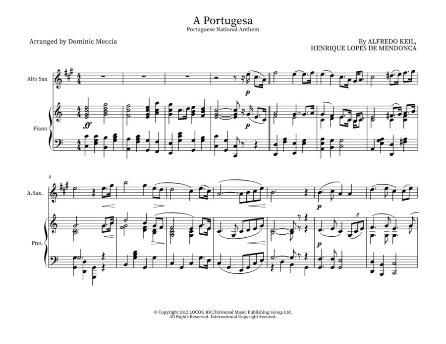 A Portugesa (portuguese National Anthem) (arr. Dominic Meccia)