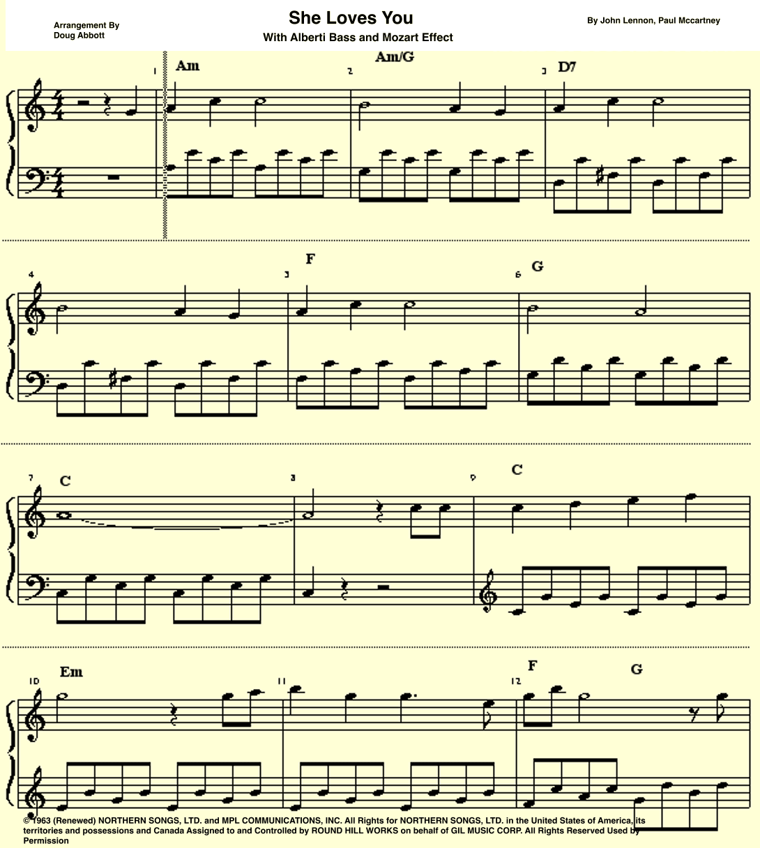She Loves You (arr. Doug Abbott)