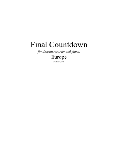 Final Countdown (arr. Tim Curd)