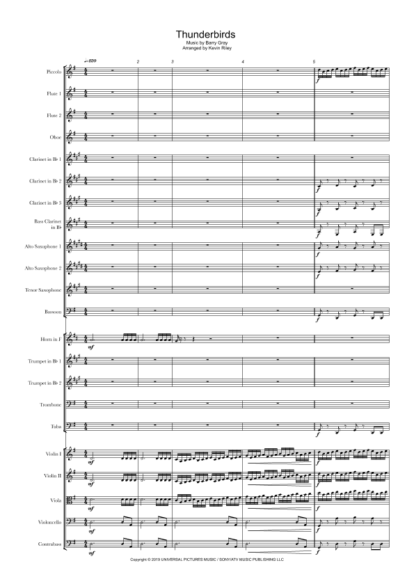Thunderbirds (arr. Kevin Rley)