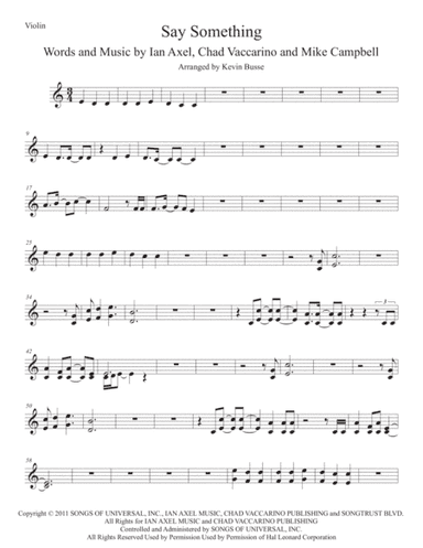 Say Something (arr. Kevin Busse)