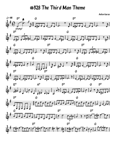 Theme From Third Man On The Totem Pole (arr. arr. by John Fries)