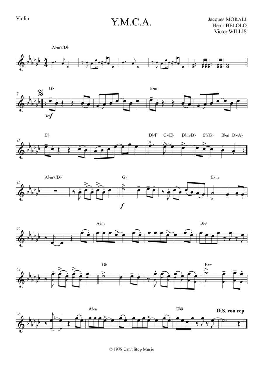 Y.m.c.a. (arr. Ivan Marini)