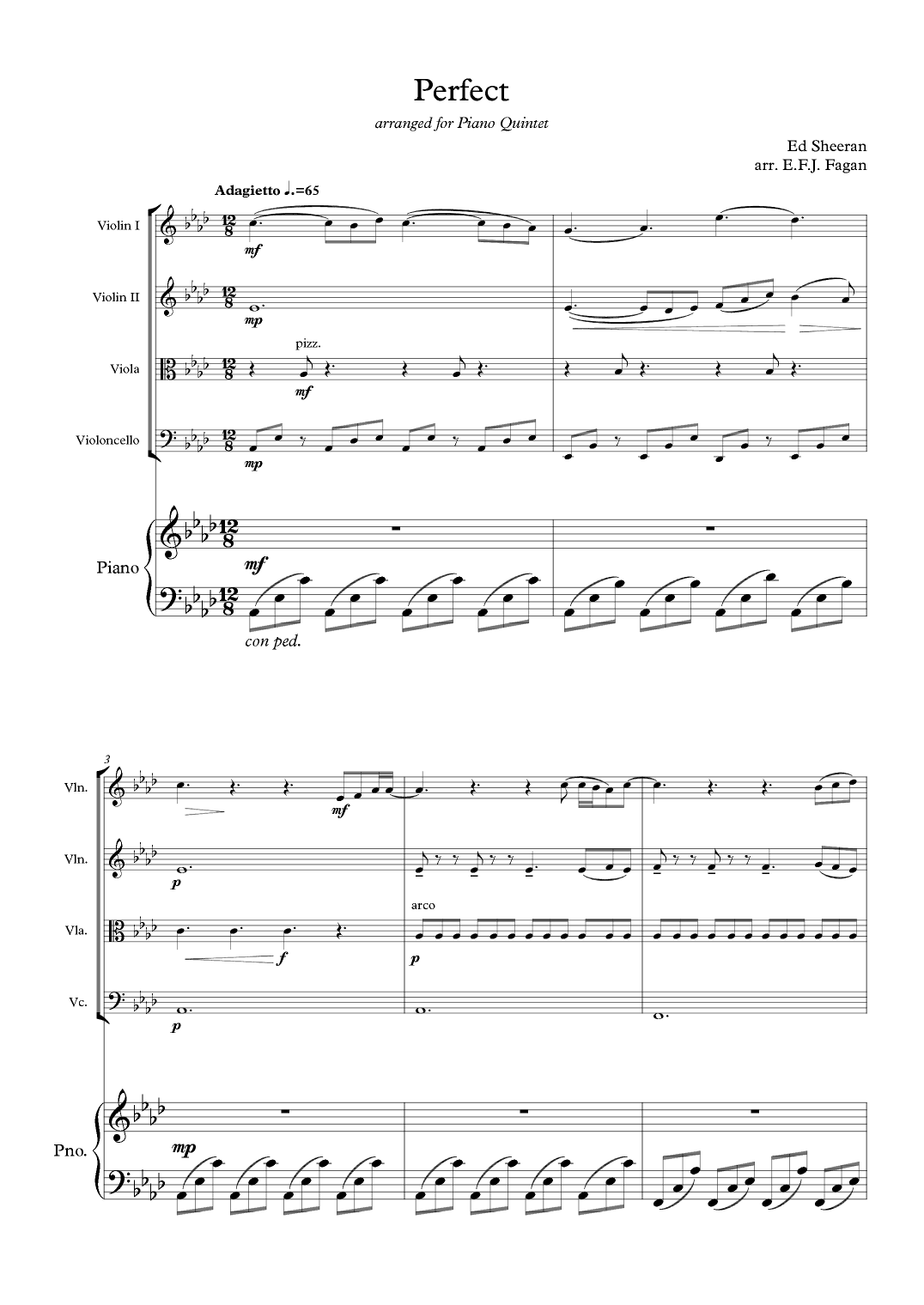 Perfect (arr. E.F.J. Fagan)