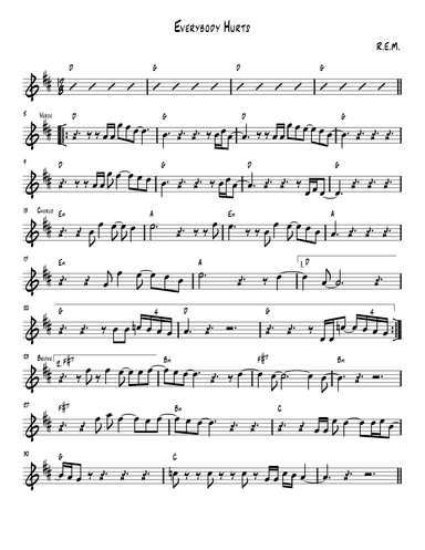 Everybody Hurts (arr. Cameron Stahl)