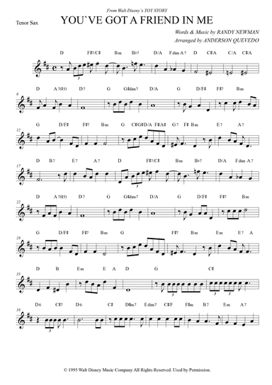 You've Got A Friend In Me (arr. Anderson Quevedo)
