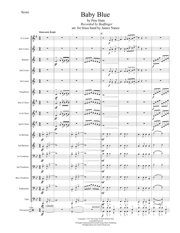 Baby Blue (arr. James Nance)