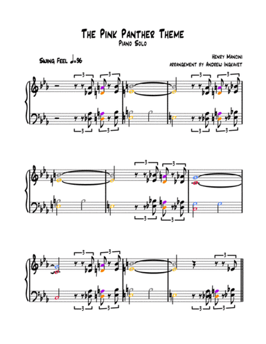 The Pink Panther from THE PINK PANTHER (arr. Andrew Ingkavet)
