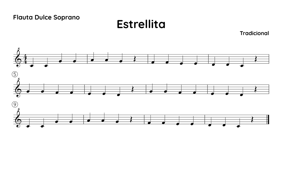 Estrellita - C (arr. SUZUME)