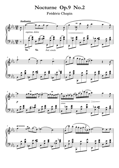 Chopin - Nocturne  Op.9  No.2 - Piano Solo (arr. Ygor Nunes)