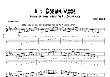 Ab Dorian Mode (4 Ways to Play)