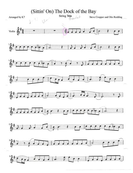 (Sittin' On) The Dock Of The Bay (arr. K7)