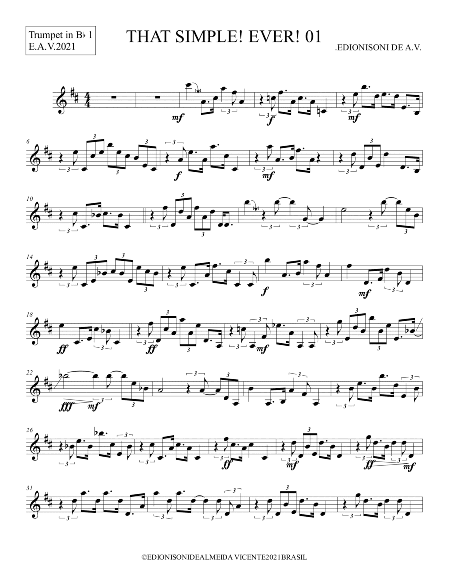 THAT SIMPLE! EVER! 01 - Trumpet in Bb 1