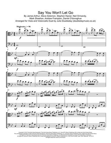 Say You Won't Let Go (arr. Julie Doubleday)