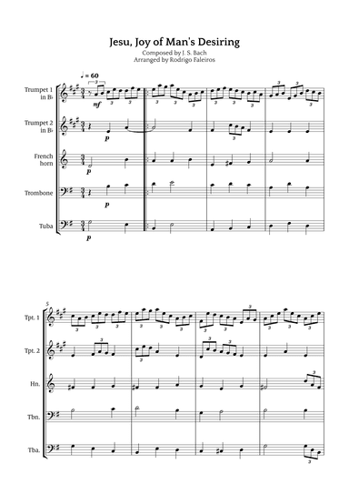 Jesu, Joy of Man's Desiring (arr. Rodrigo Faleiros)