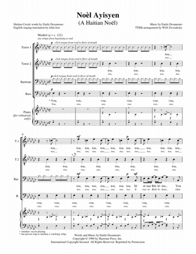 Noel Ayisen (a Haitian Noel) (arr. Willi Zwozdesky)