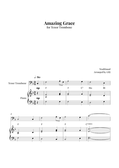 Amazing Grace (arr. GDJ)
