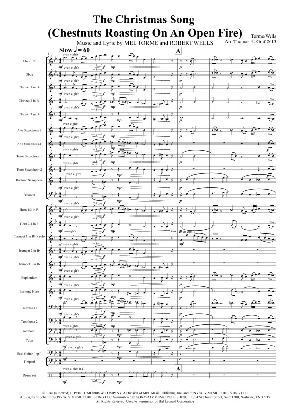 The Christmas Song (chestnuts Roasting On An Open Fire) (arr. Thomas Graf)