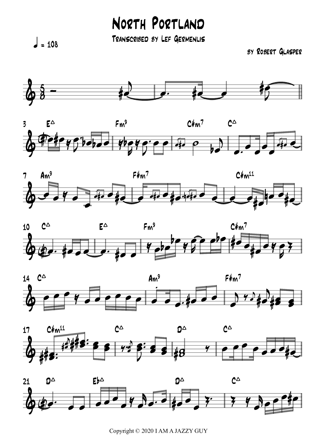 North Portland (arr. Lef Germenlis)